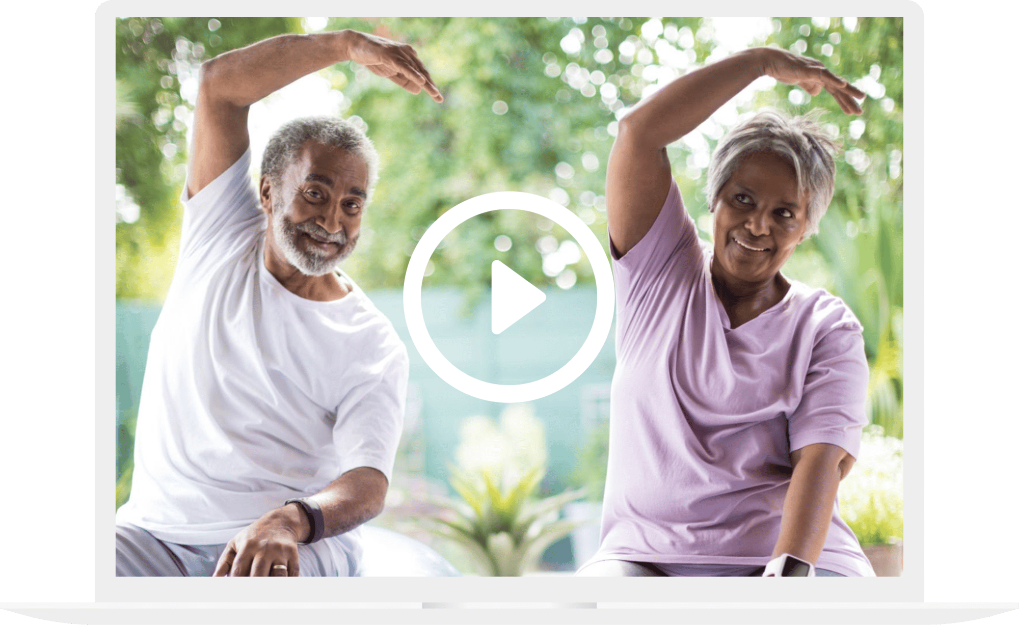 MovingTogether-Senior couple stretching
